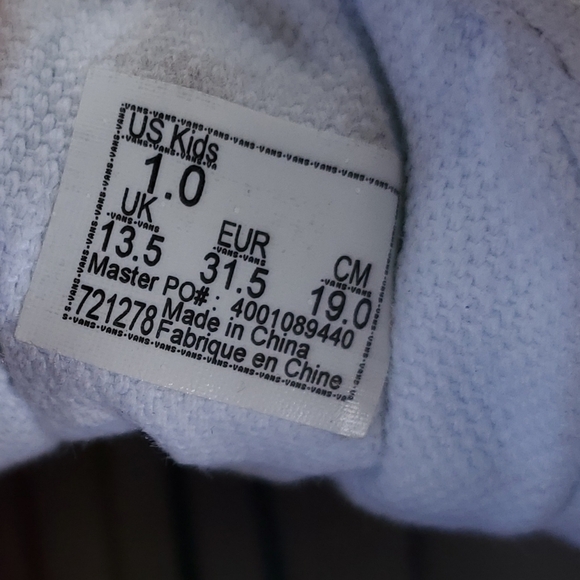 Vans x Flour Shop White Leather Rainbow Sneakers Lace Up Size 1 Style 721728 - Picture 8 of 9